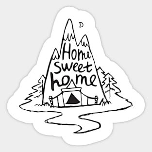 Home Sweet Home Camping Sticker